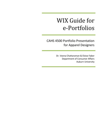 WIX Guide For E - Auburn University