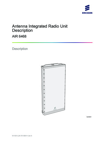 Antenna Integrated Radio Unit Description