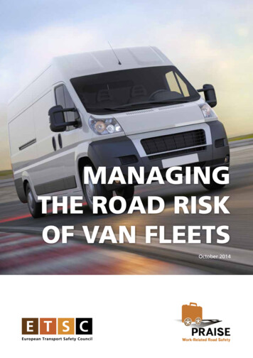 MANAGING THE ROAD RISK OF VAN FLEETS