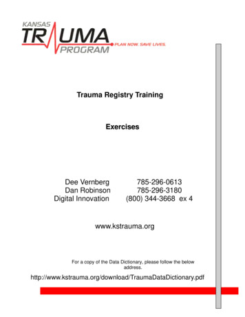 Trauma Registry Training ExercisesExercises