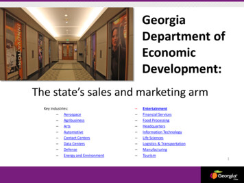 Georgia Department Of Economic Development