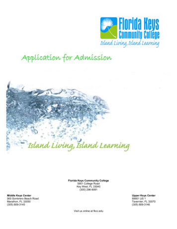 Application For Admission