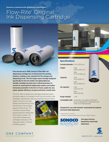 Sonoco Commercial Printing Cartridges Flow-Rite Original .