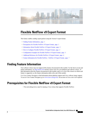 Flexible NetFlow V9 Export Format - Cisco
