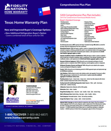 Buyer’s Standard Coverage Texas Home Warranty Plan