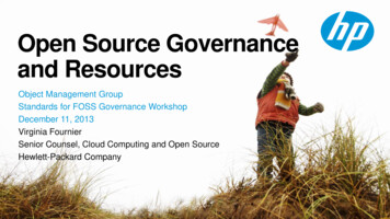 Open Source Governance And Resources - OMG