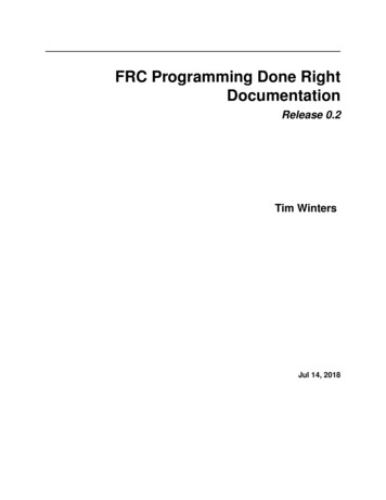 FRC Programming Done Right Documentation