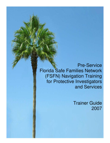 Pre-Service Florida Safe Families Network (FSFN .