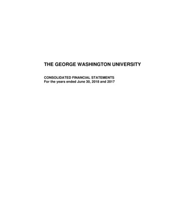THE GEORGE WASHINGTON UNIVERSITY