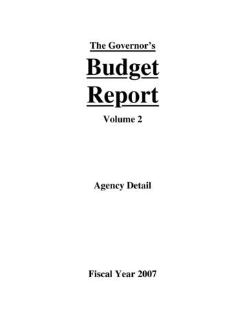 The Governor’s Budget Report