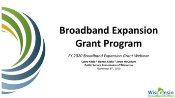 Broadband Expansion Grant Program - Wisconsin