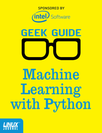 GeekGuide Machine Learning With Python