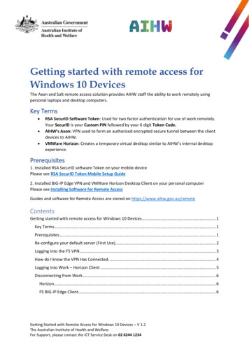 Getting Started With Remote Access For Windows 10 Devices