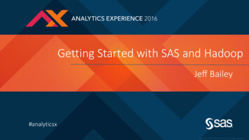 Getting Started With SAS And Hadoop