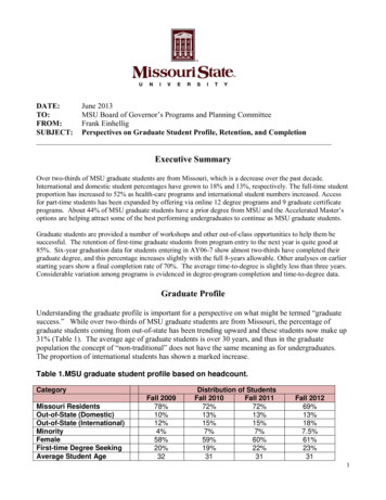 Executive Summary - Missouri State University