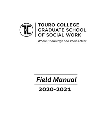 GSSW Field Manual 2020-2021 - Touro College