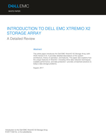 Introduction To Dell EMC XtremIO X2 Storage Array