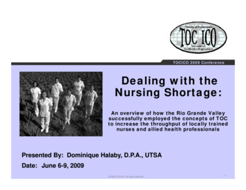 Dealing With The Nursing Shortage