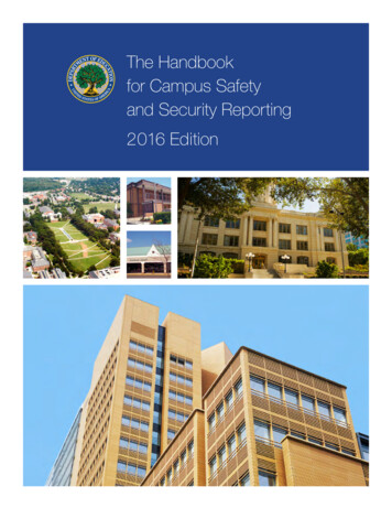 The Handbook For Campus Safety And Security Reporting .