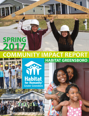 COMMUNITY IMPACT REPORT