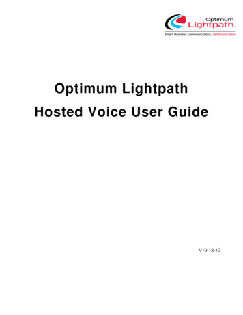 Optimum Lightpath Hosted Voice User Guide