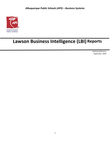 Lawson Business Intelligence (L Reports