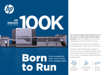 HPIndigo 100K Digital Press Brochure