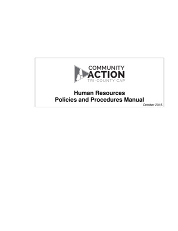 Human Resources Policies And Procedures Manual