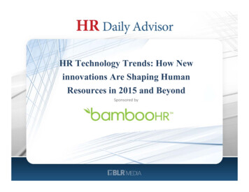 HR Technology Trends: How New Innovations Are Shaping .