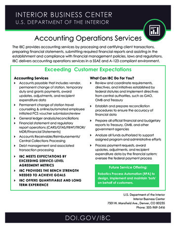 Accounting Operations Services - DOI