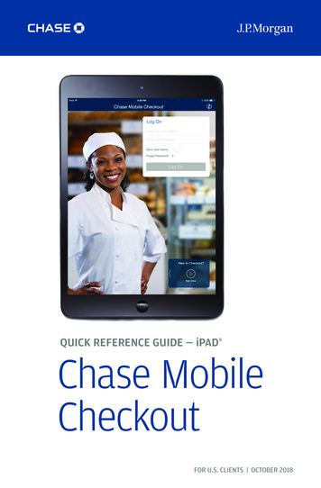 Quick Reference Guide - IPad : Chase Mobile Checkout (PDF)