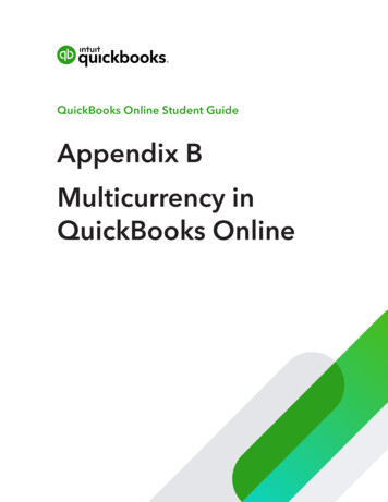 Appendix B Multicurrency In QuickBooks Online