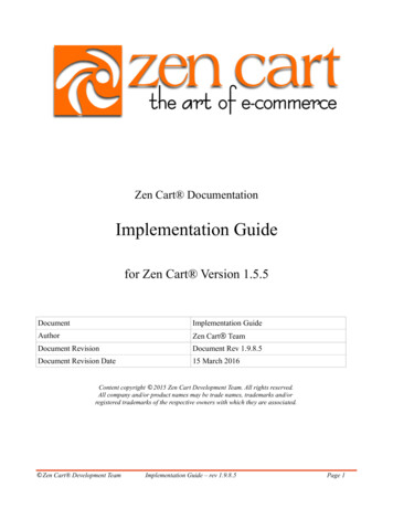 Zen Cart(tm) Implementation Guide, 2011
