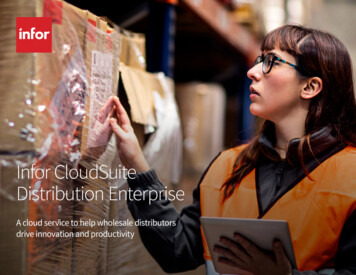 Infor CloudSuite Distribution Enterprise