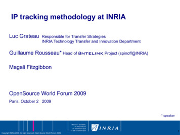 IP Tracking Methodology At INRIA