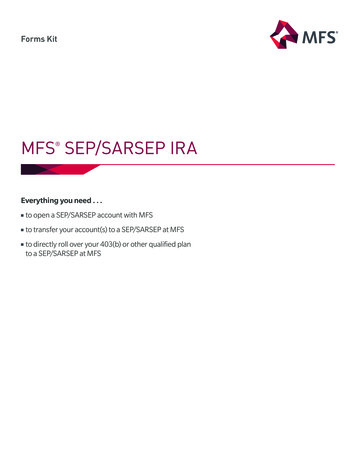 MFS SEP/SARSEP IRA