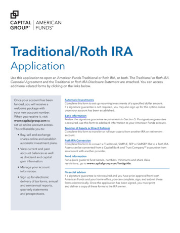 Traditional/Roth IRA Application