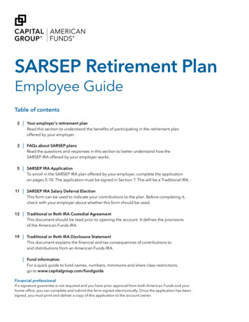 SARSEP Retirement Plan Employee Guide