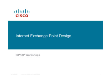 Internet Exchange Point Design - PacNOG