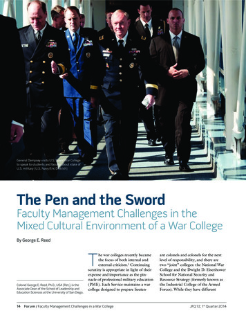 The Pen And The Sword - Ndupress.ndu.edu