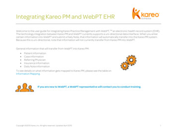 Integrating Kareo PM And WebPT EHR