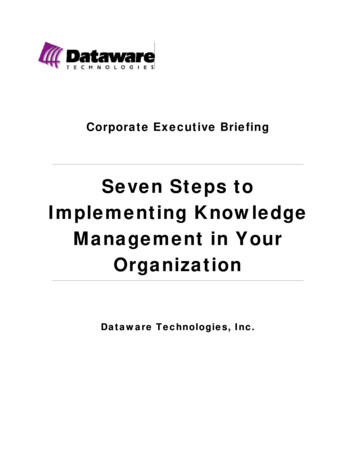 7 Steps To Implementing Knowledge Management