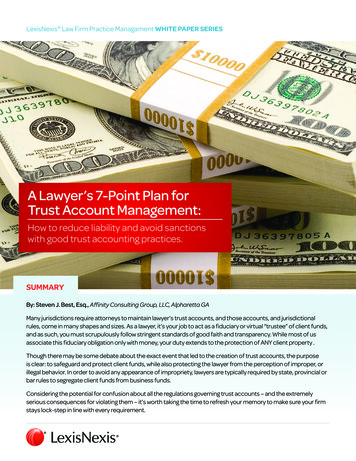A Lawyer’s 7-Point Plan For Trust Account Management