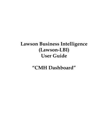 Lawson Business Intelligence (Lawson-LBI) User Guide “CMH .