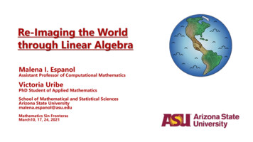 Re-Imaging The World Through Linear Algebra