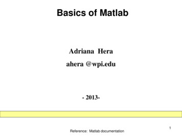 Basics Of Matlab - WPI Wiki