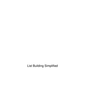 List Building Simplified - Buzzinar