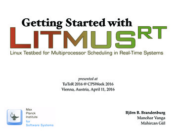 Linux Testbed For Multiprocessor Scheduling In Real-Time .