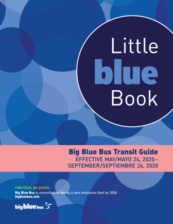Big Blue Bus Schedules - Effective May 24 2020 - V1