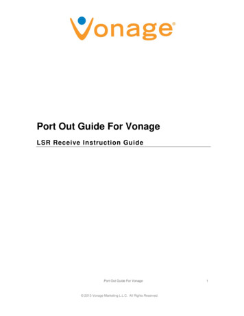 Port Out Guide For Vonage